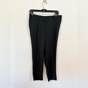 Loft black drape lightweight tapered dress pants size 4P